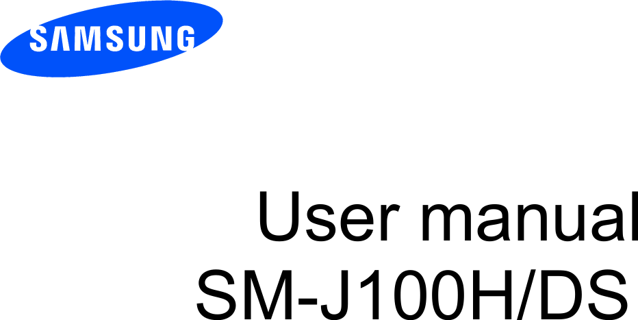          User manual SM-J100H/DS
