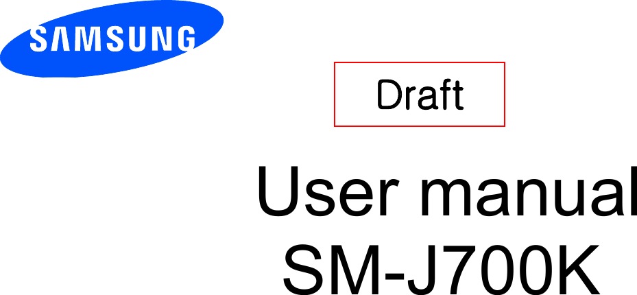       User manual SM-J700K      Draft   