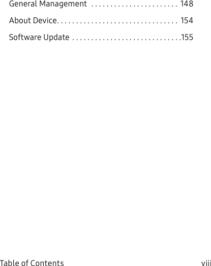 DRAFT–FOR INTERNAL USE ONLYviii Table of ContentsGeneral Management ....................... 148About Device ................................ 154Software Update .............................155
