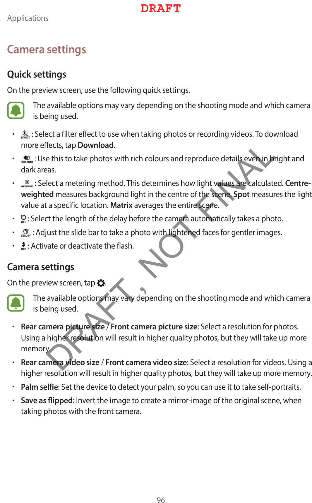 &quot;QQMJDBUJPOTCamera settingsQuick settings0OUIFQSFWJFXTDSFFOVTFUIFGPMMPXJOHRVJDLTFUUJOHT5IFBWBJMBCMFPQUJPOTNBZWBSZEFQFOEJOHPOUIFTIPPUJOHNPEFBOEXIJDIDBNFSBJTCFJOHVTFEr4FMFDUBGJMUFSFGGFDUUPVTFXIFOUBLJOHQIPUPTPSSFDPSEJOHWJEFPT5PEPXOMPBENPSFFGGFDUTUBQDownloadr6TFUIJTUPUBLFQIPUPTXJUISJDIDPMPVSTBOESFQSPEVDFEFUBJMTFWFOJOCSJHIUBOEEBSLBSFBTr4FMFDUBNFUFSJOHNFUIPE5IJTEFUFSNJOFTIPXMJHIUWBMVFTBSFDBMDVMBUFECentre-weightedNFBTVSFTCBDLHSPVOEMJHIUJOUIFDFOUSFPGUIFTDFOFSpotNFBTVSFTUIFMJHIUWBMVFBUBTQFDJGJDMPDBUJPOMatrixBWFSBHFTUIFFOUJSFTDFOFr4FMFDUUIFMFOHUIPGUIFEFMBZCFGPSFUIFDBNFSBBVUPNBUJDBMMZUBLFTBQIPUPr&quot;EKVTUUIFTMJEFCBSUPUBLFBQIPUPXJUIMJHIUFOFEGBDFTGPSHFOUMFSJNBHFTr&quot;DUJWBUFPSEFBDUJWBUFUIFGMBTICamera settings0OUIFQSFWJFXTDSFFOUBQ 5IFBWBJMBCMFPQUJPOTNBZWBSZEFQFOEJOHPOUIFTIPPUJOHNPEFBOEXIJDIDBNFSBJTCFJOHVTFErRear camera picture sizeFront camera picture size4FMFDUBSFTPMVUJPOGPSQIPUPT6TJOHBIJHIFSSFTPMVUJPOXJMMSFTVMUJOIJHIFSRVBMJUZQIPUPTCVUUIFZXJMMUBLFVQNPSFNFNPSZrRear camera video sizeFront camera video size4FMFDUBSFTPMVUJPOGPSWJEFPT6TJOHBIJHIFSSFTPMVUJPOXJMMSFTVMUJOIJHIFSRVBMJUZQIPUPTCVUUIFZXJMMUBLFVQNPSFNFNPSZrPalm selfie4FUUIFEFWJDFUPEFUFDUZPVSQBMNTPZPVDBOVTFJUUPUBLFTFMGQPSUSBJUTrSave as flipped*OWFSUUIFJNBHFUPDSFBUFBNJSSPSJNBHFPGUIFPSJHJOBMTDFOFXIFOUBLJOHQIPUPTXJUIUIFGSPOUDBNFSB%3&quot;&apos;5DRAFT, NOT FINAL