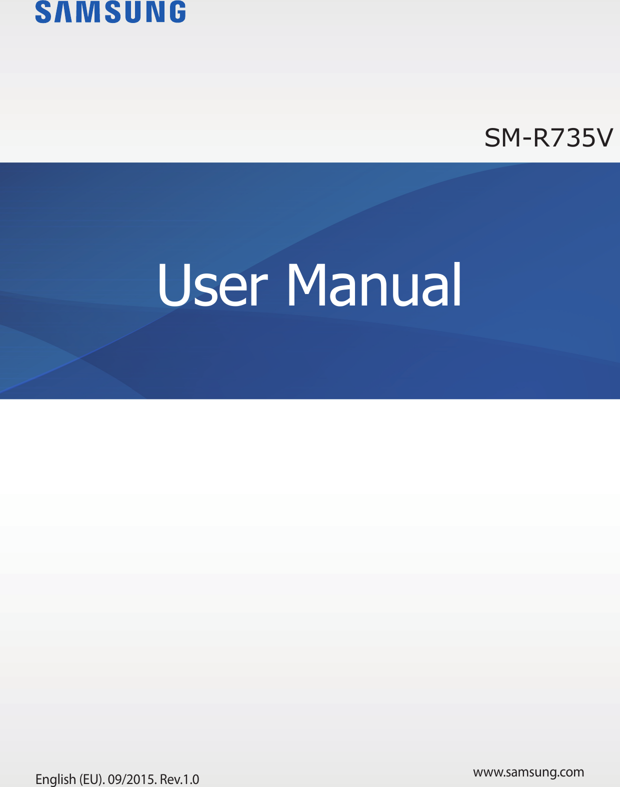 www.samsung.comUser ManualSM-R739English (EU). 09/2015. Rev.1.0
