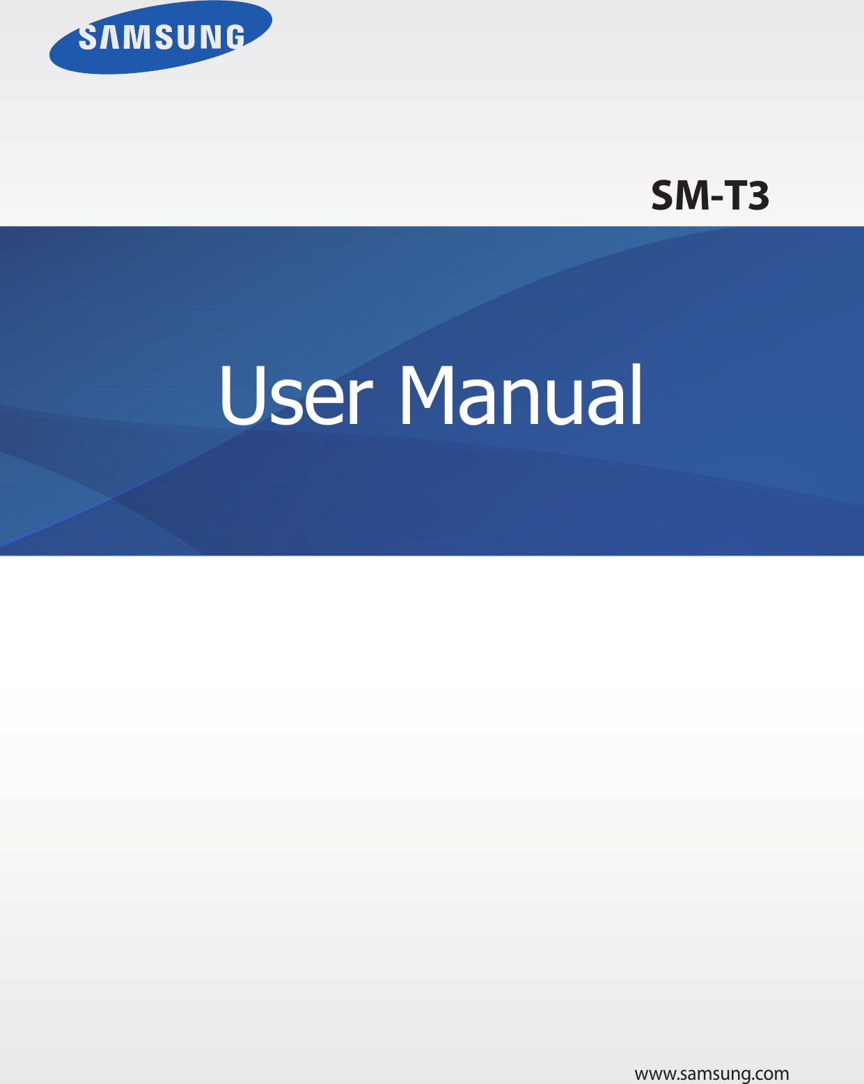 www.samsung.com User ManualSM-T3