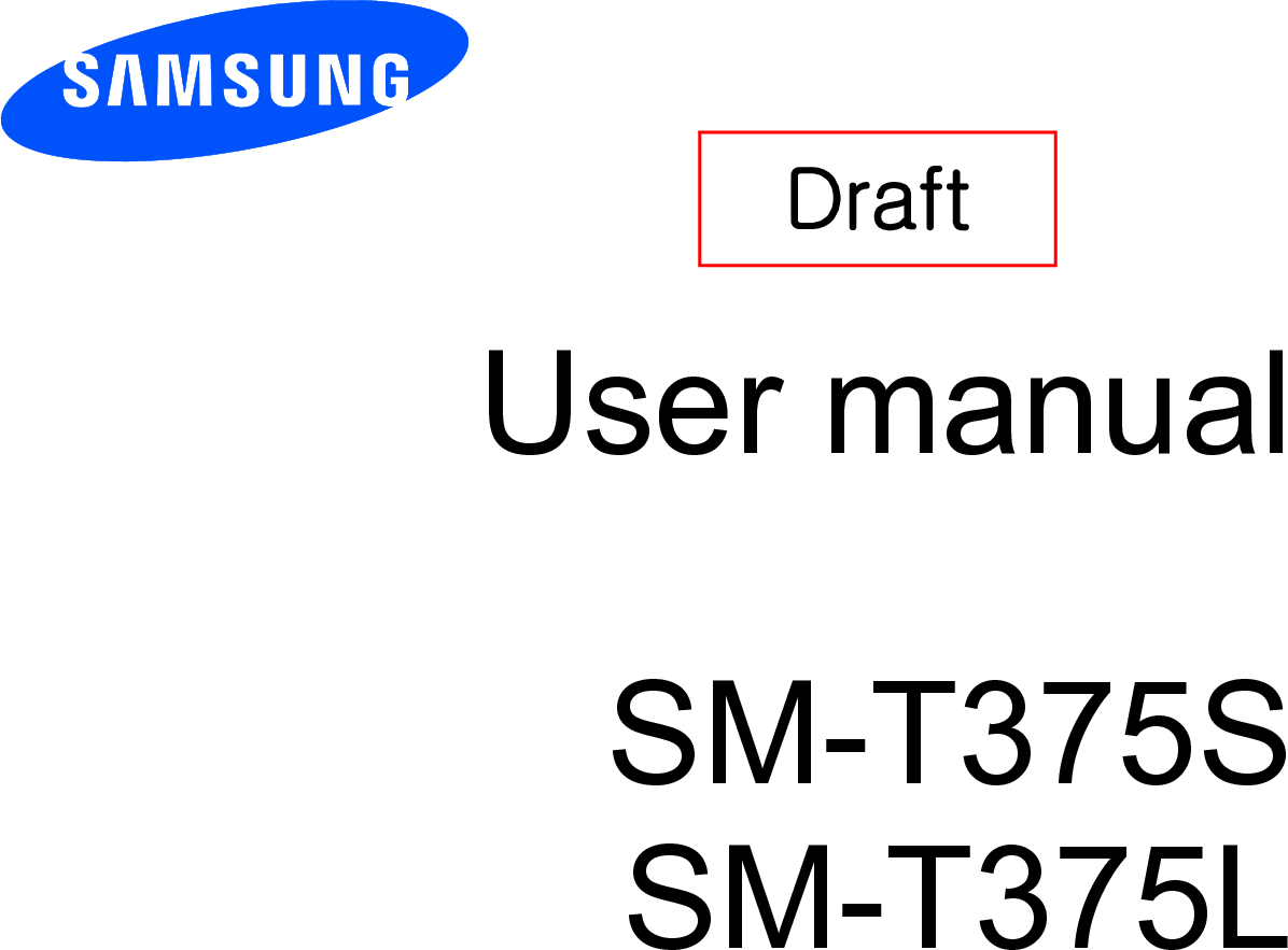 User manualSM-T375SSM-T375LDraft 
