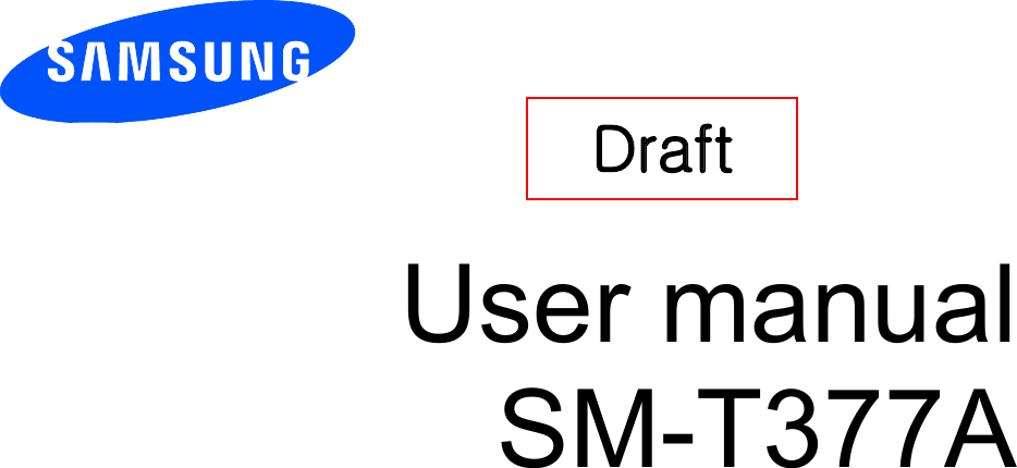User manual SM-T377A Draft