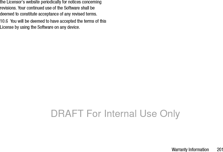202DRAFT For Internal Use Only