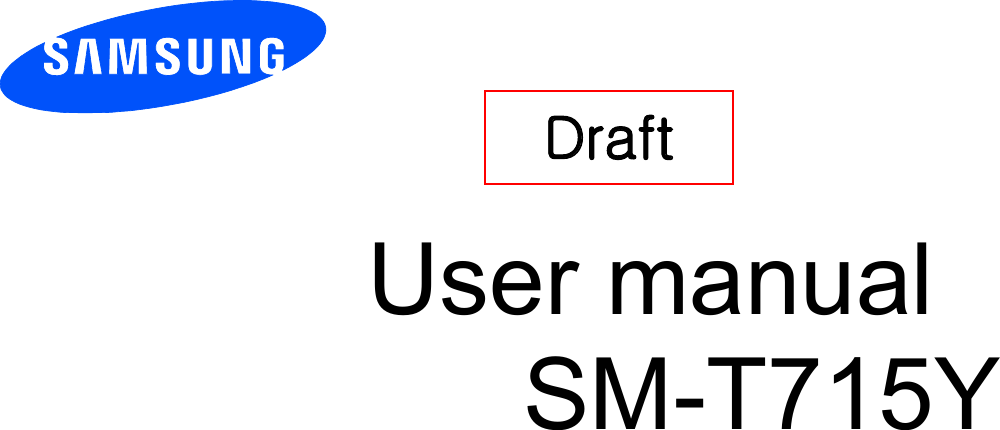       User manual SM-T715Y        Draft   