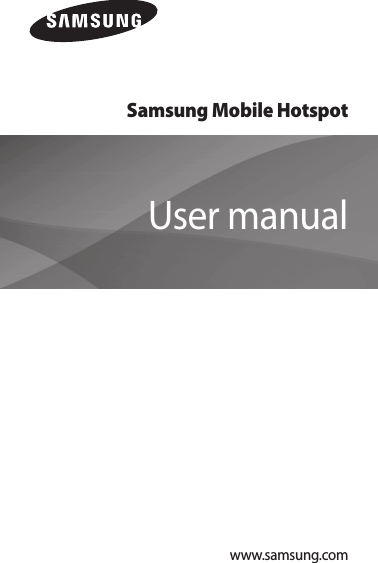 Samsung Mobile HotspotUser manualwww.samsung.com