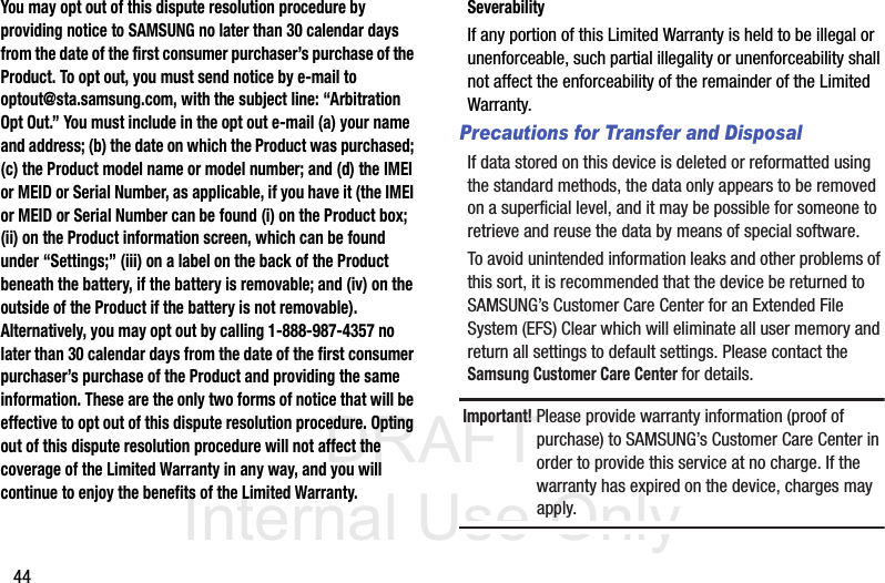 Page 48 of Samsung Electronics Co SMV700 BT Wrist Device User Manual V700