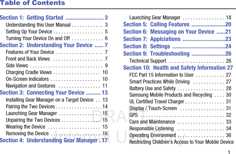 Page 5 of Samsung Electronics Co SMV700 BT Wrist Device User Manual V700