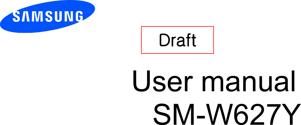          User manual SM-W627Y        Draft   