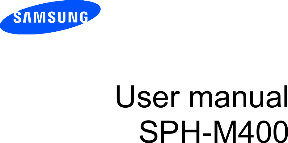          User manual SPH-M400          
