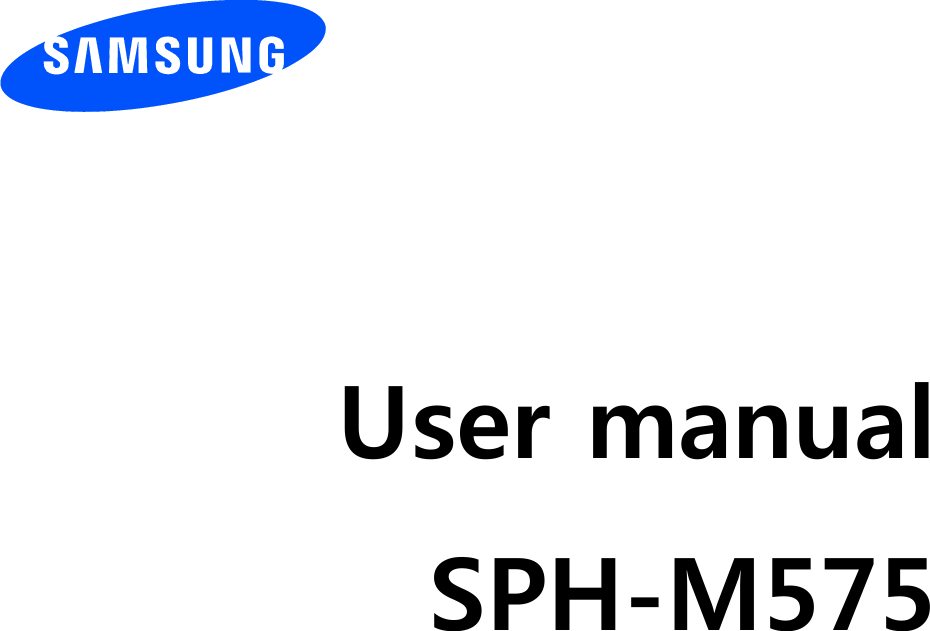          User manual SPH-M575                  