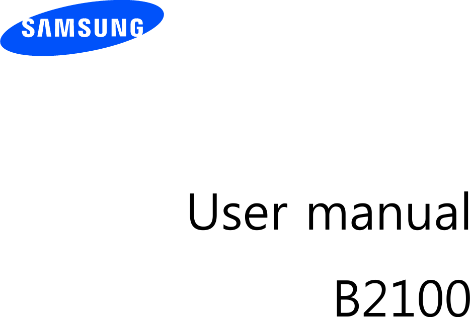          User manual B2100                  