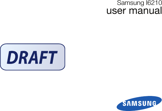 Samsung I6210user manual