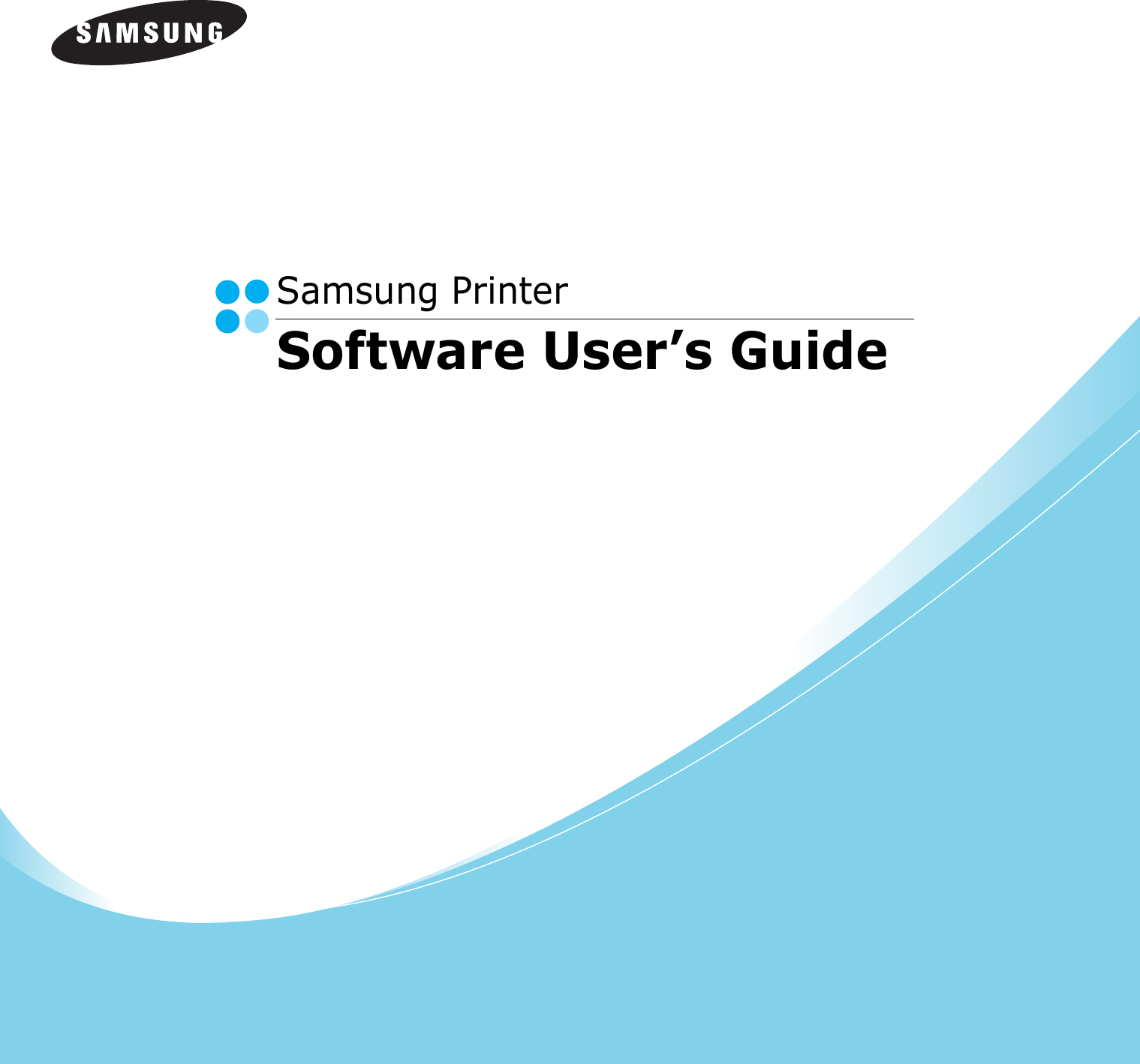 Samsung PrinterSoftware User&rsquo;s Guide