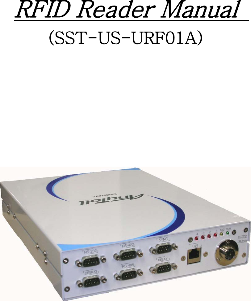    RFID Reader Manual   (SST-US-URF01A)            