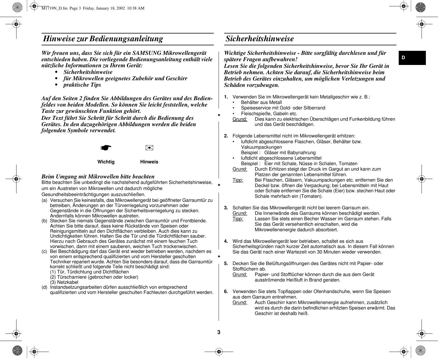 Page 3 of 8 - Samsung  M1719N 20030317192924250 DE68-02249C
