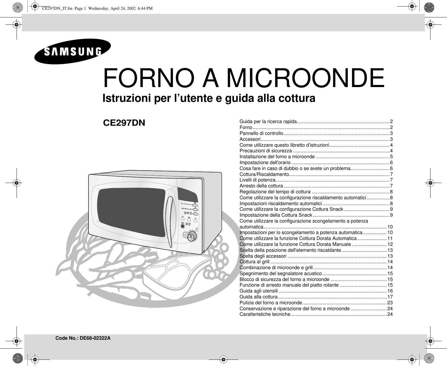 Samsung CE297DN 20030319101323328 DE68 02322A
