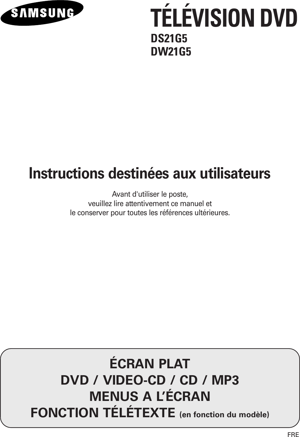 Samsung 02419B_FRE_TV_MULTI DS 21G5NT 20031126172934687 02419B FRE MULTI  1107