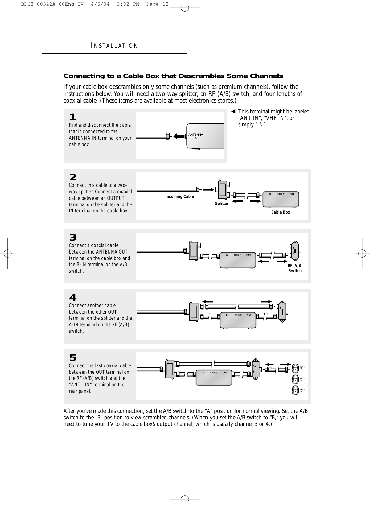 Page 3 of 8 - Samsung  HC-P4363W 20040621205208203 P61A TV Theater NA