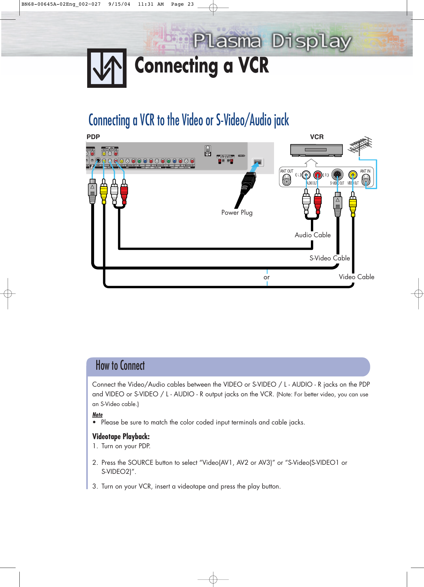 Page 3 of 6 - Samsung BN68-00645A-02Eng_001,116 HP-P5071 20041117190433375 Napoleon QSG