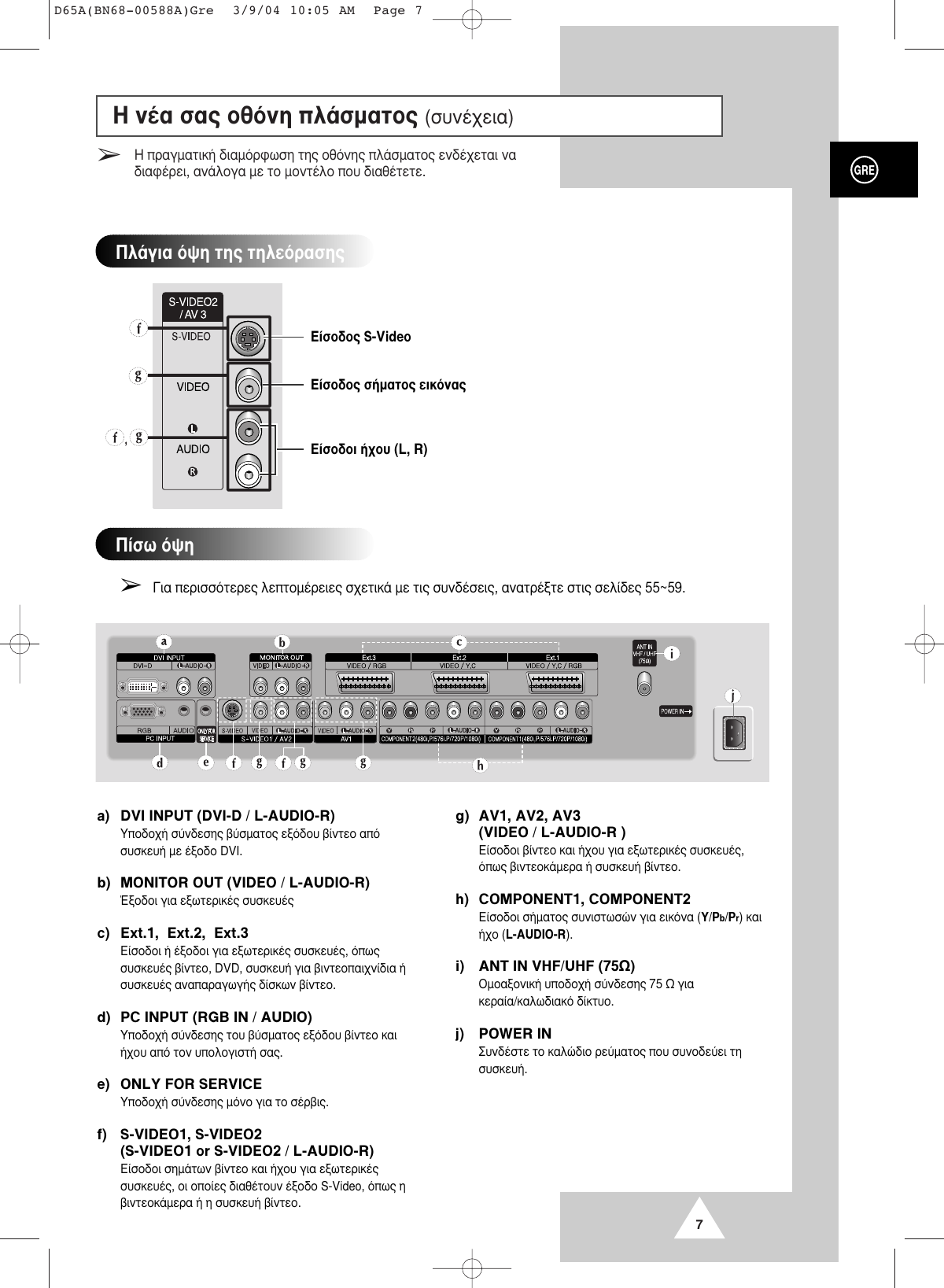 Samsung D65a Bn68 005a Gre Ps 42s4s Bn68 005a 01gre