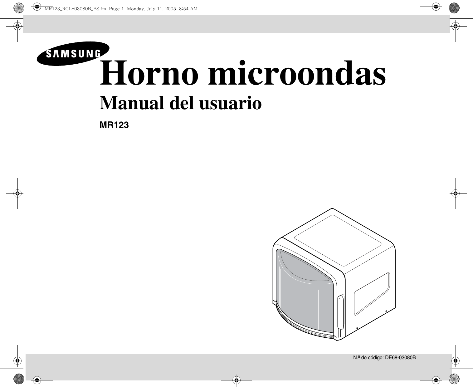 Samsung MR123_RCL 03080B_ES MR123 20050711083935812 RCL 03080B ES