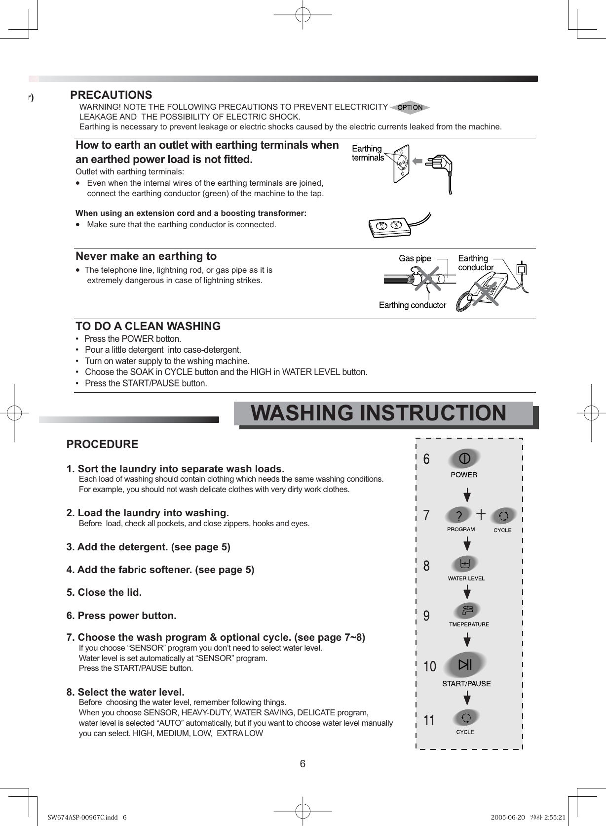 Page 6 of 10 - Samsung SW674ASP-00967C SW674ASP 20050711112046046 SW674ASP-00967C-cms