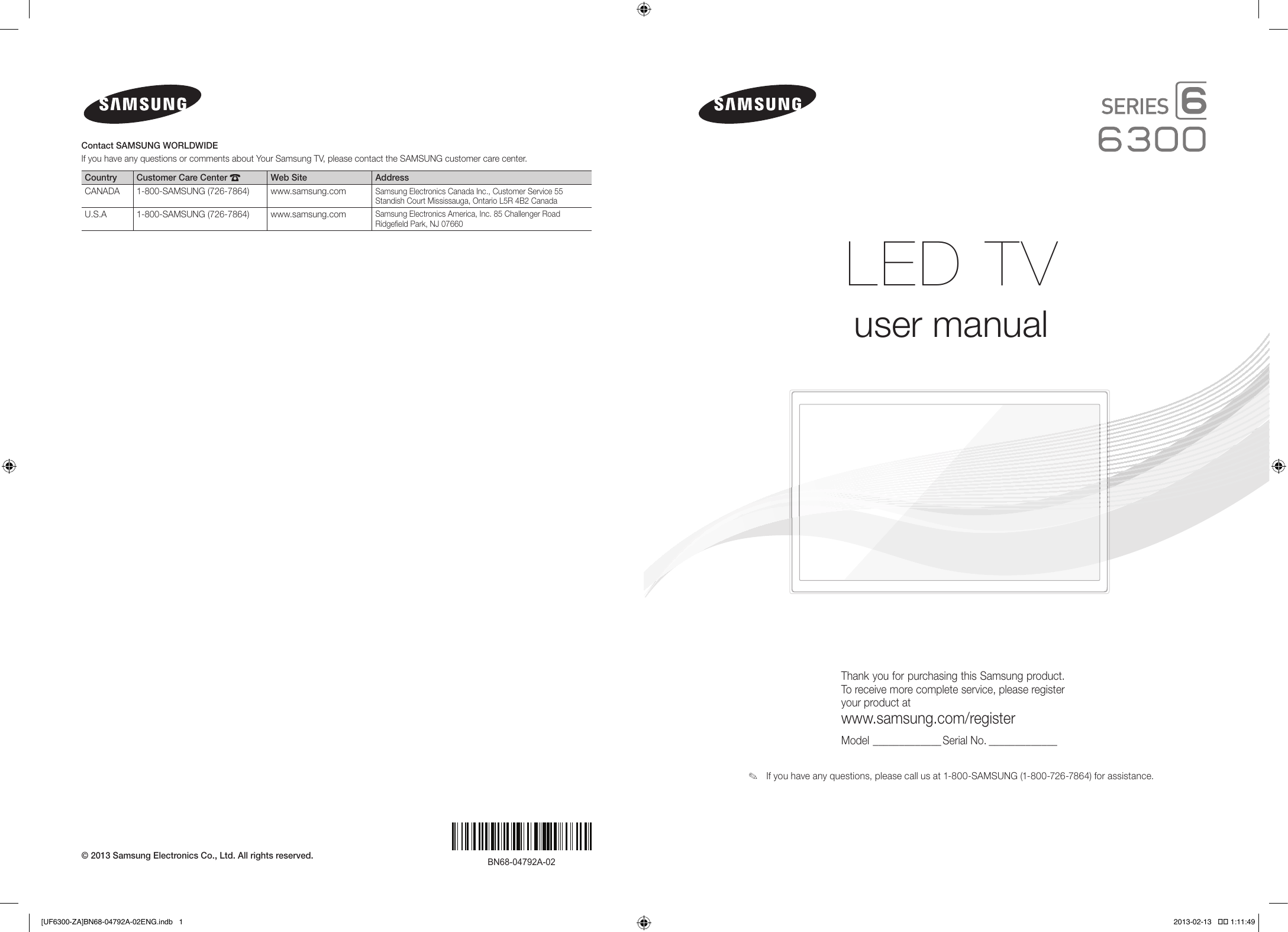 Samsung Bn68 Manual : Samsung Flat Panel Television Bn68 User Guide ...