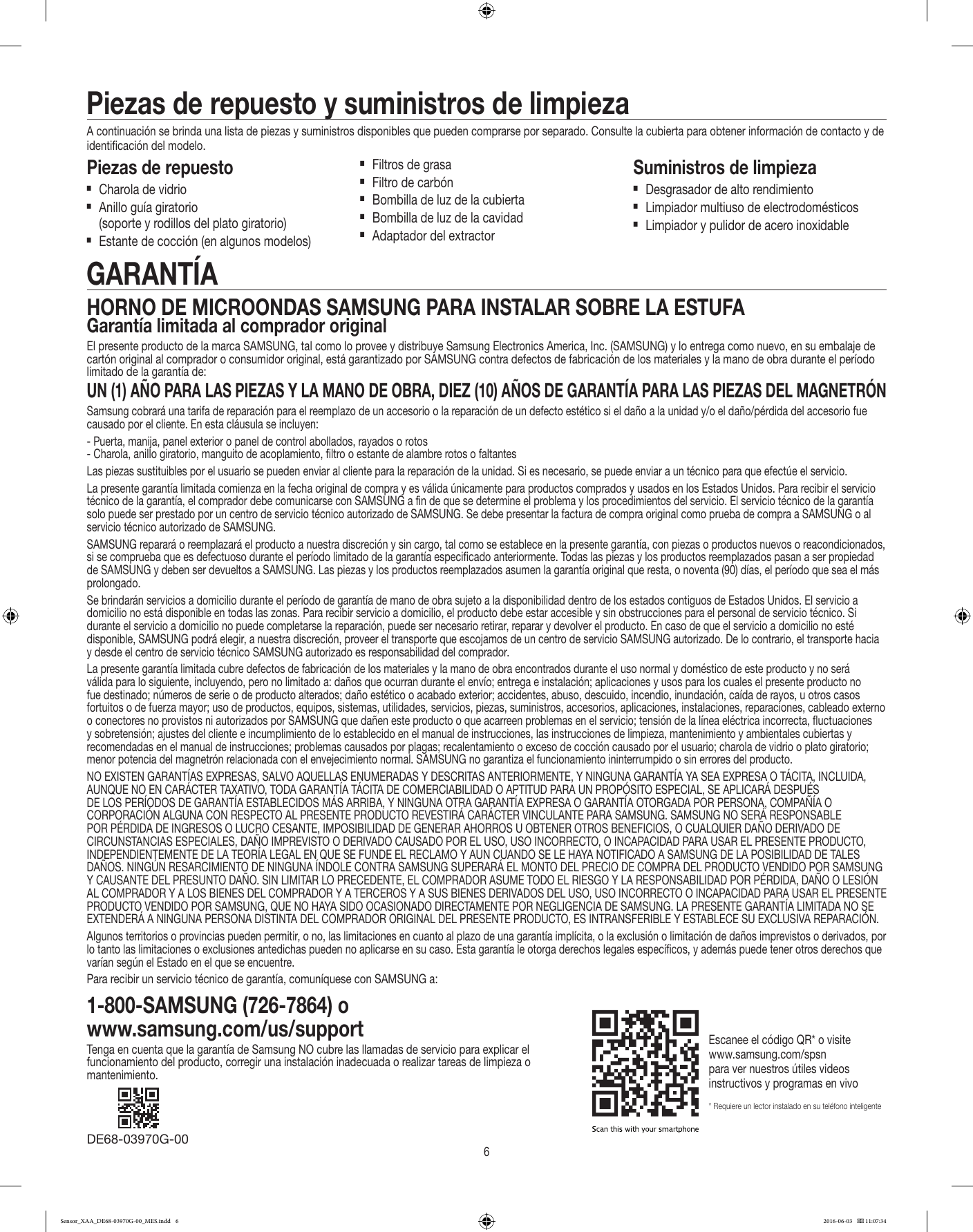 Page 12 of 12 - Samsung  Manual DE68-03970G-00