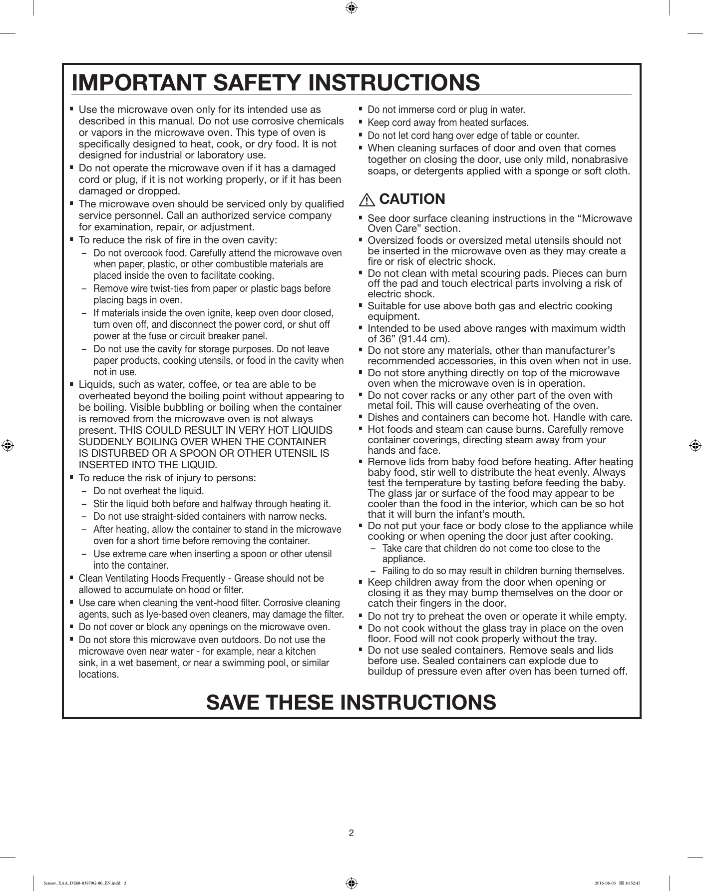 Page 2 of 12 - Samsung  Manual DE68-03970G-00