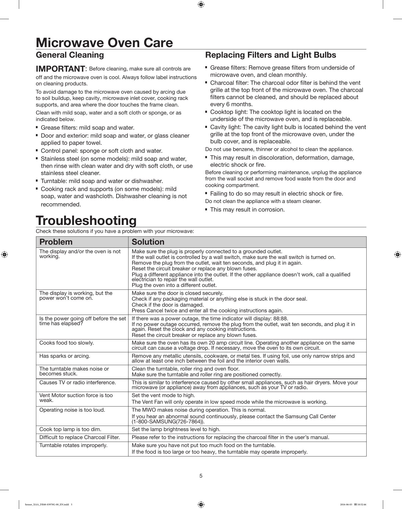 Page 5 of 12 - Samsung  Manual DE68-03970G-00