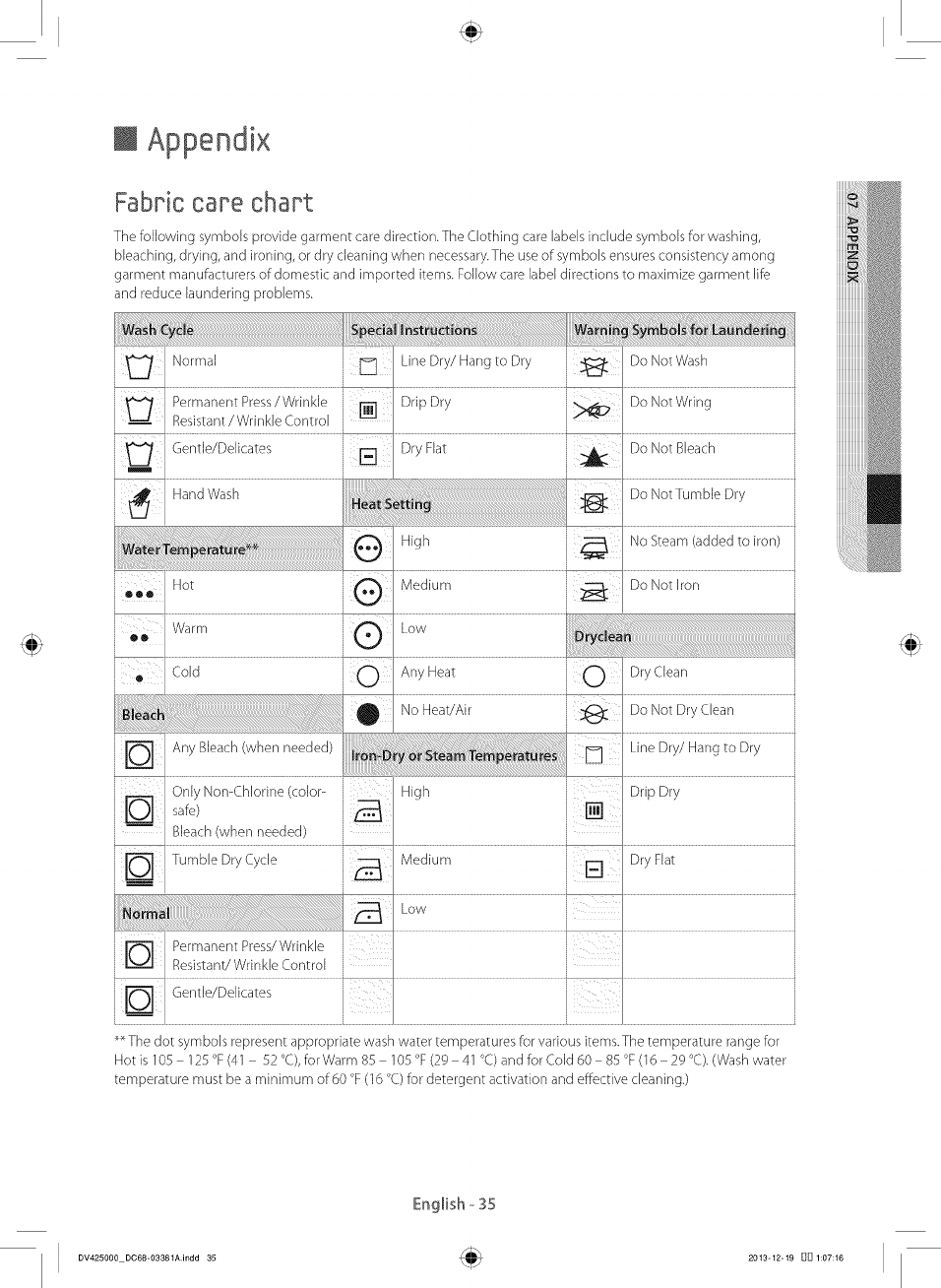 Samsung DV42H5000EW/A3 0000 User Manual DRYER Manuals And Guides 1406105L