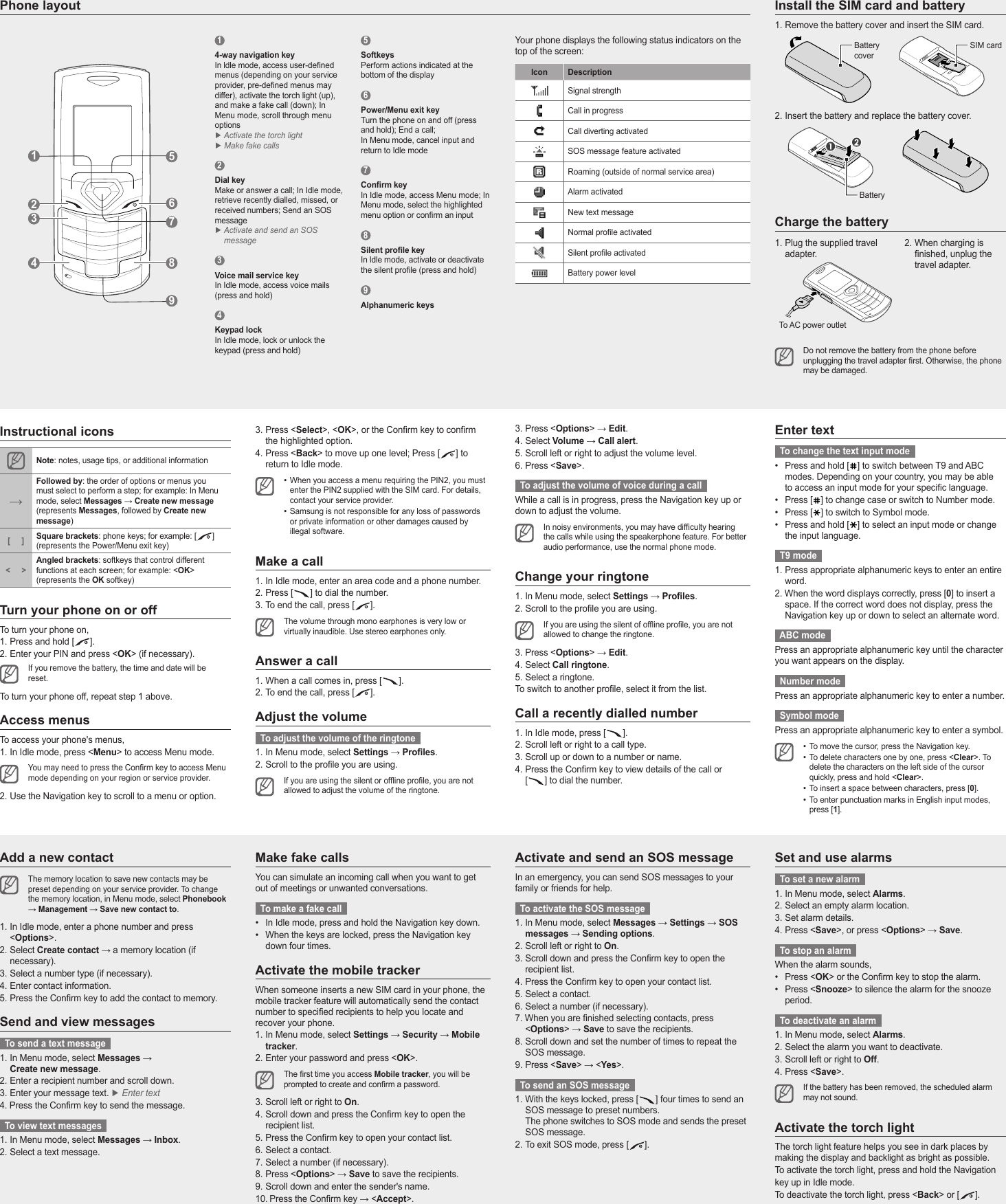 Page 2 of 2 - Samsung GT-E1170 User Manual  To The 62b5863d-ee45-423e-9ee2-c80949578baf