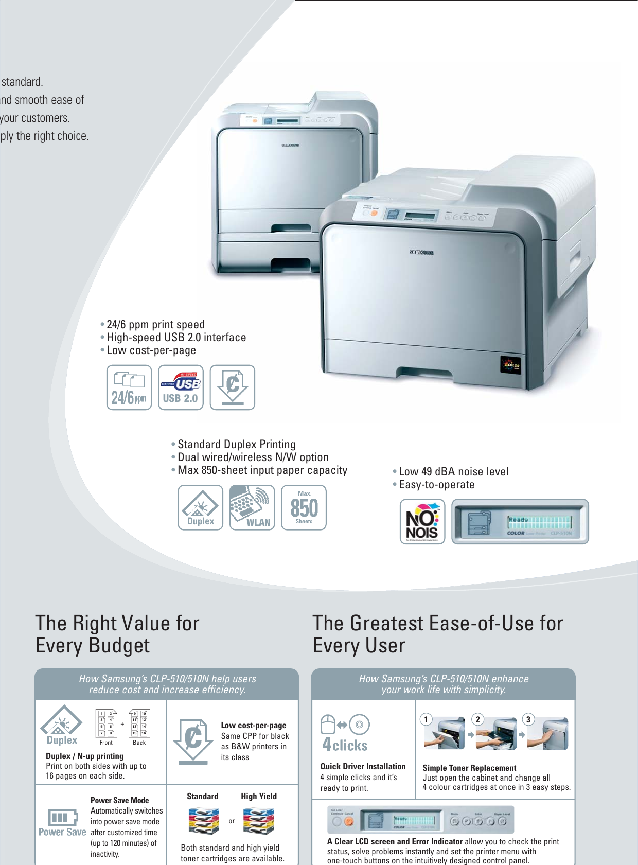 Page 4 of 4 - Samsung Samsung-Clp-510N-Users-Manual- CLP-510 Leaflat  Samsung-clp-510n-users-manual