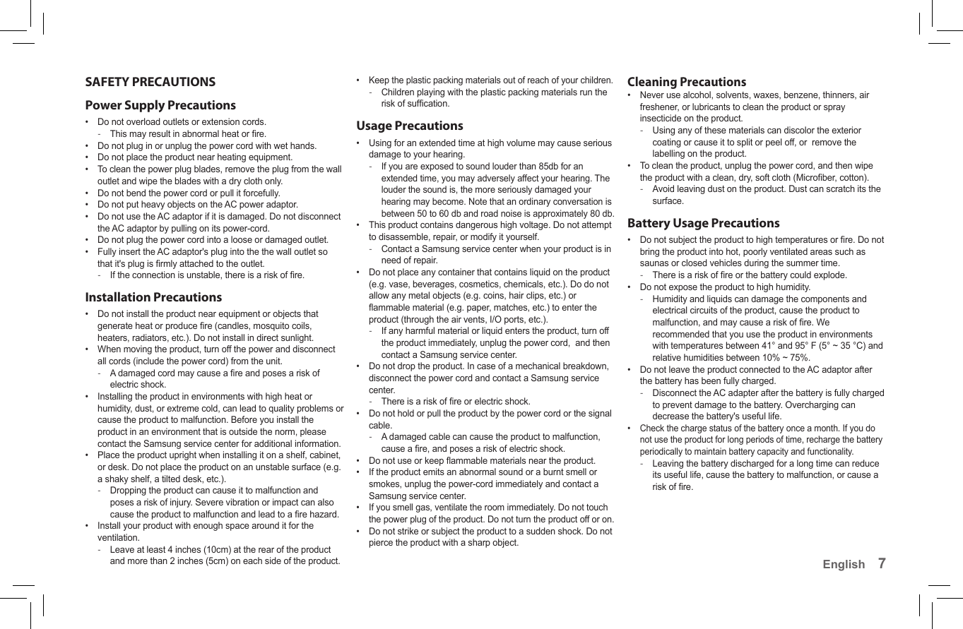 Page 7 of 8 - Samsung Samsung-Da-F60-Users-Manual- DA-F60_F61-USA_ENG Samsung-da-f60-users-manual