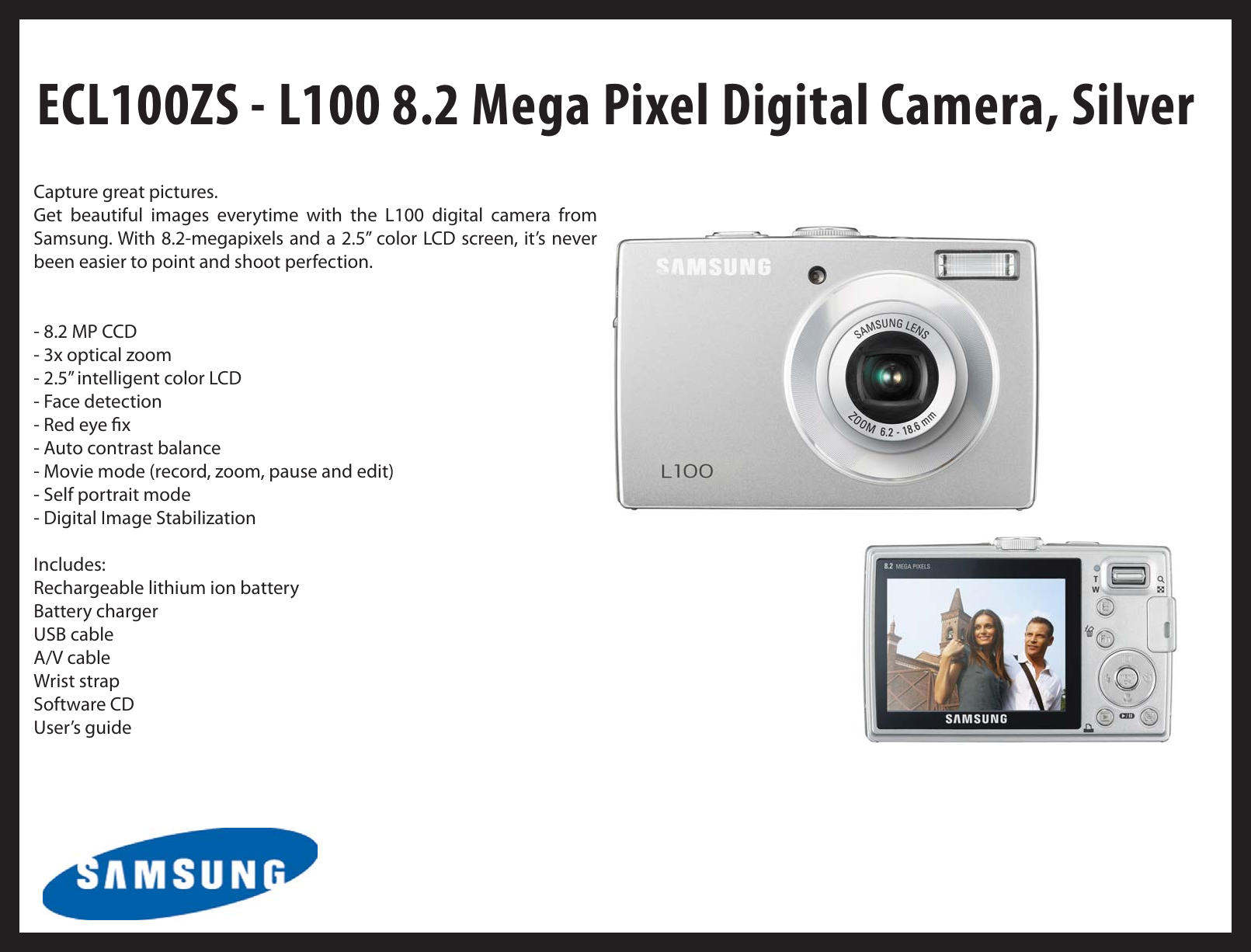 Page 4 of 10 - Samsung Samsung-Ecs860Zb-Users-Manual- Cameras  Samsung-ecs860zb-users-manual