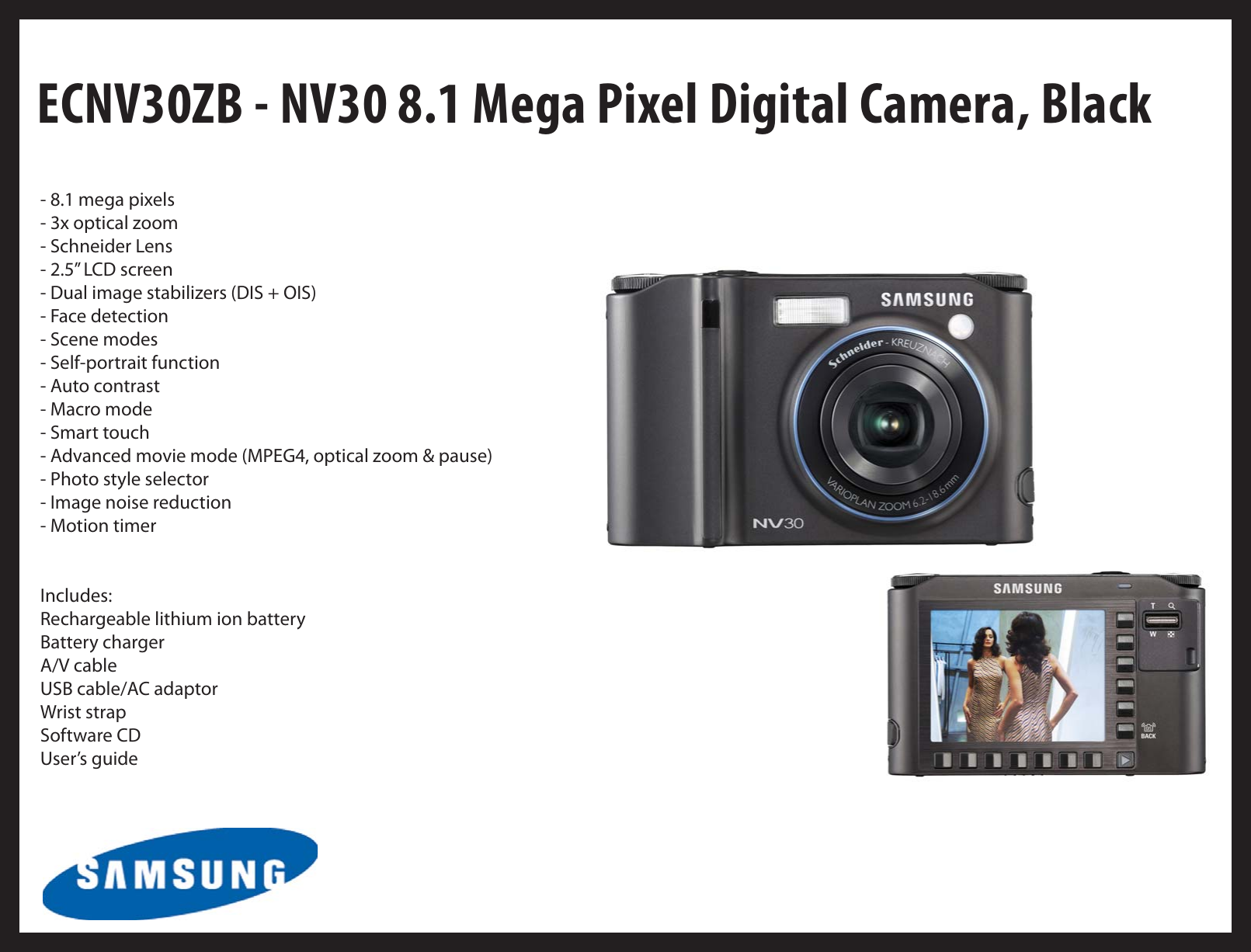 Page 8 of 10 - Samsung Samsung-Ecs860Zb-Users-Manual- Cameras  Samsung-ecs860zb-users-manual