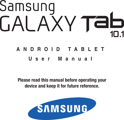 Samsung Galaxy Tab 10 1 Users Manual Gt P7510