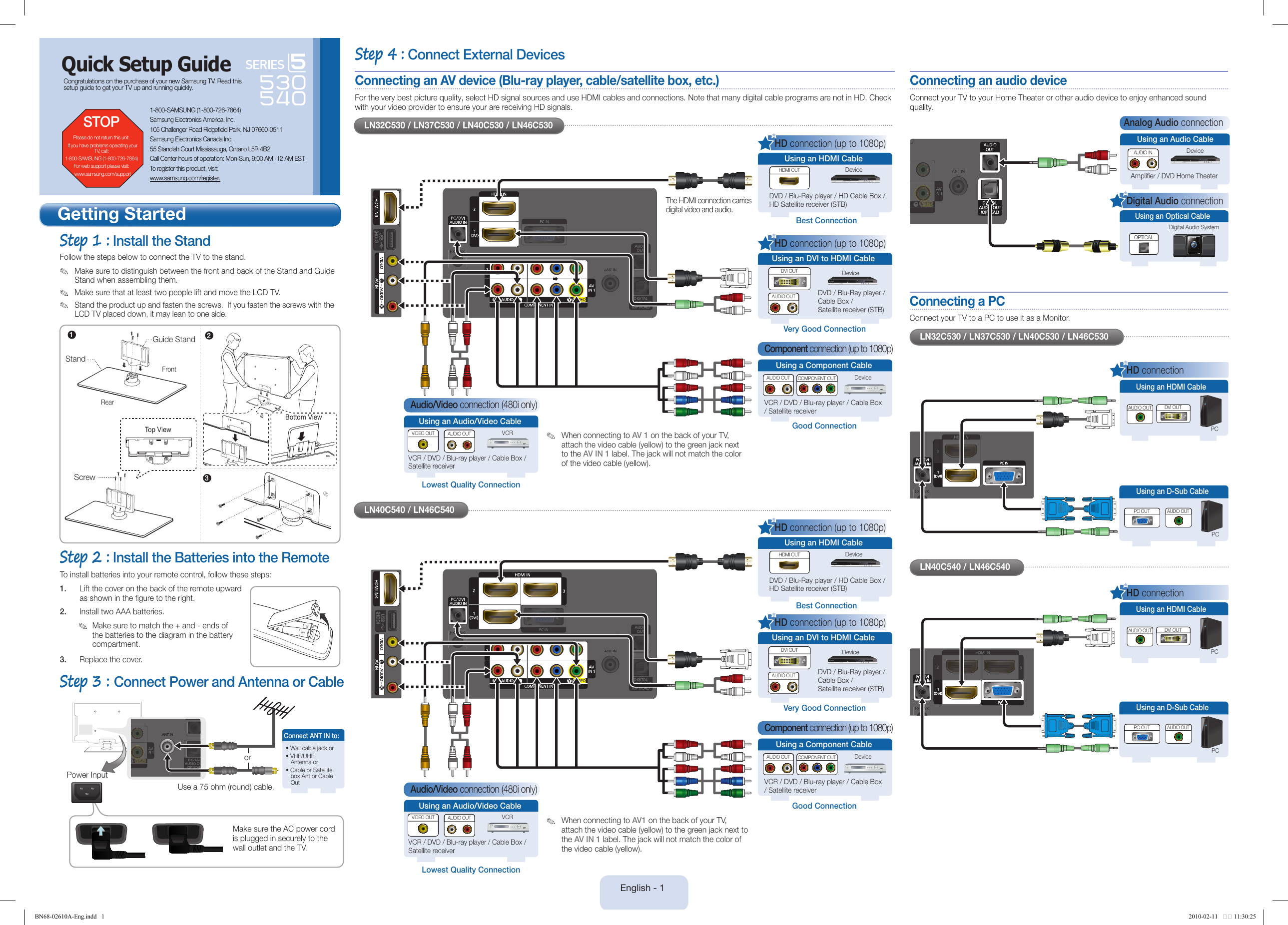 Page 1 of 2 - Samsung Samsung-Ln40C530-Users-Manual-  Samsung-ln40c530-users-manual