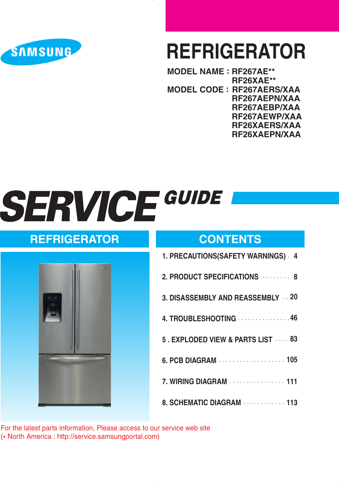 Samsung Rf267Ae Service Manual ManualsLib Makes It Easy To Find Manuals