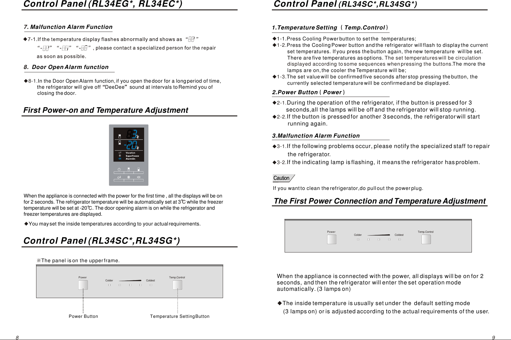 Samsung Rl34ec Users Manual W07eµa Ee O Ia ºo A