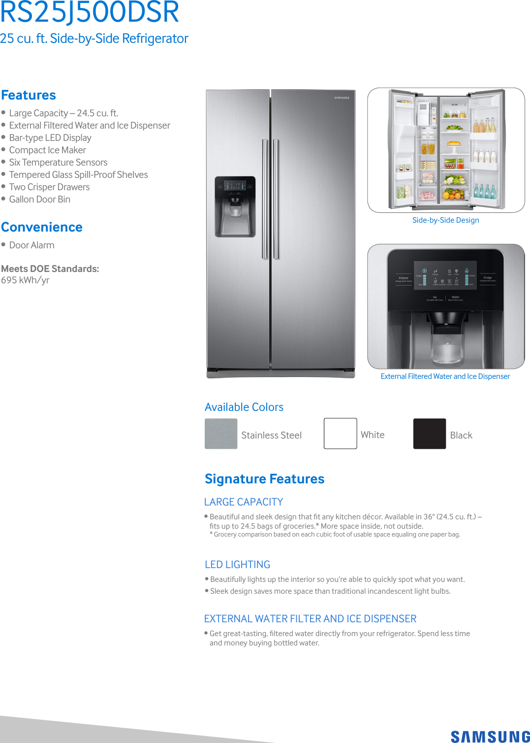 samsung rs25j500dsr door bin