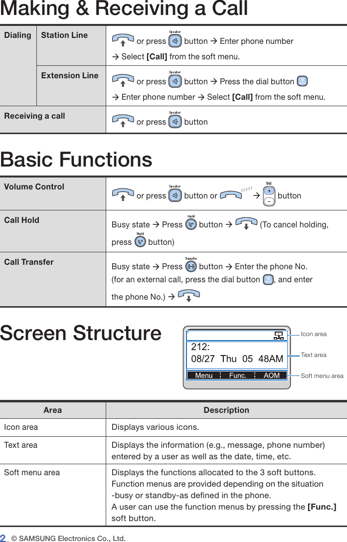 Page 2 of 8 - Samsung Samsung-Samsung-Answering-Machine-Smt-I5210-Users-Manual- Samsung-samsung-answering-machine-smt-i5210-users-manual