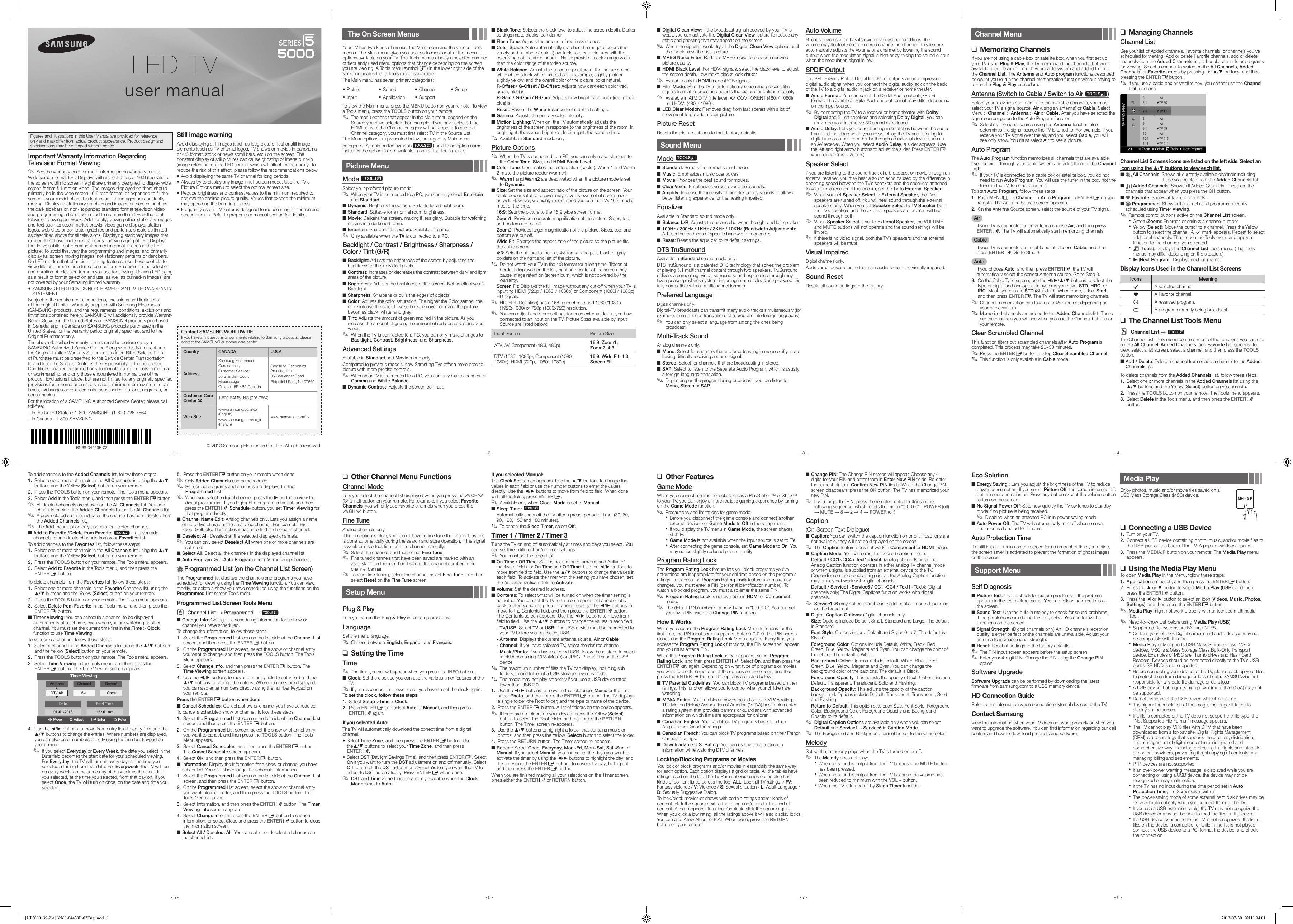Page 1 of 2 - Samsung Samsung-Samsung-Flat-Panel-Television-Un39Fh5000-Users-Manual-  Samsung-samsung-flat-panel-television-un39fh5000-users-manual
