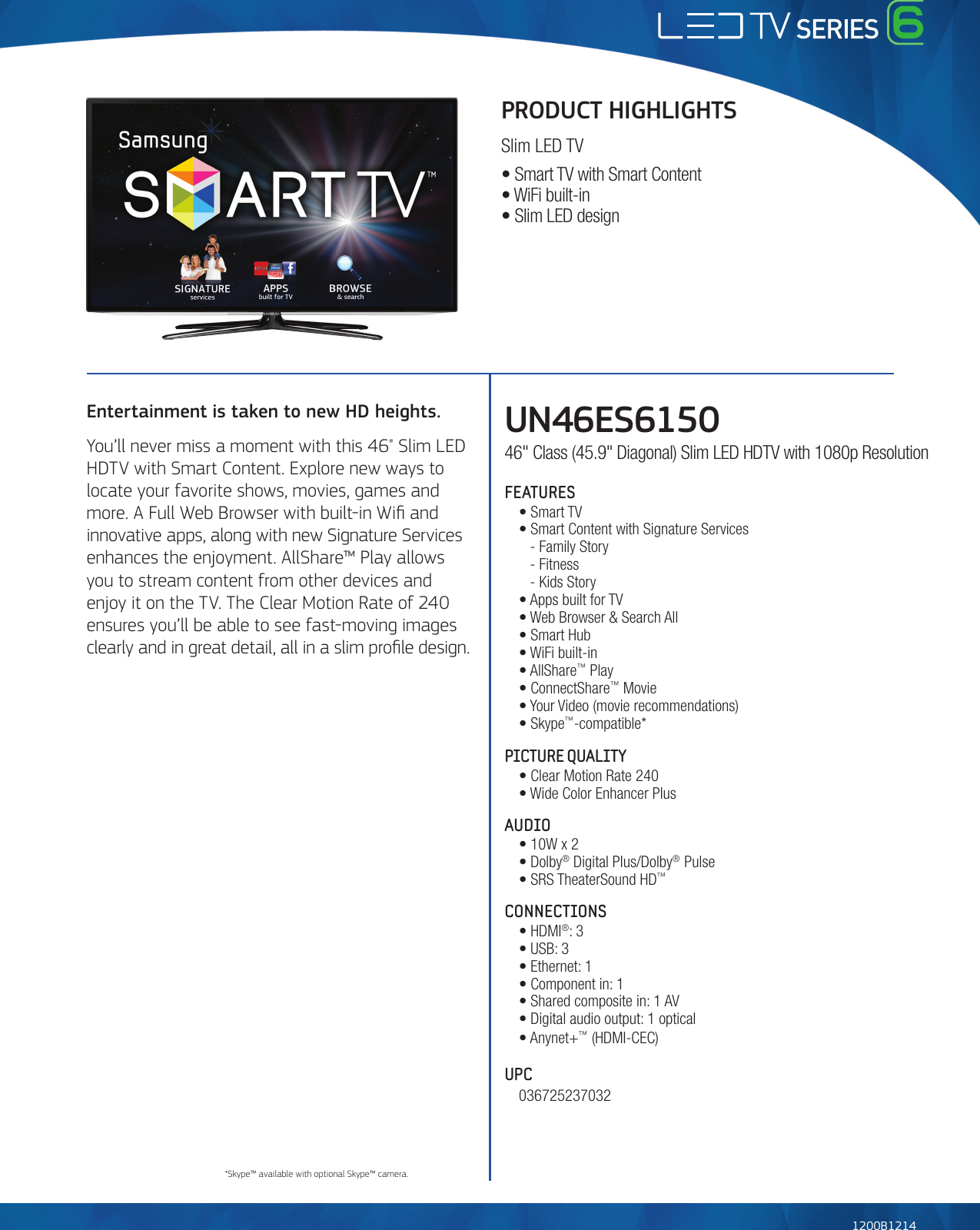 Page 1 of 3 - Samsung Samsung-Samsung-Flat-Panel-Television-Un46Es6150-Users-Manual-  Samsung-samsung-flat-panel-television-un46es6150-users-manual