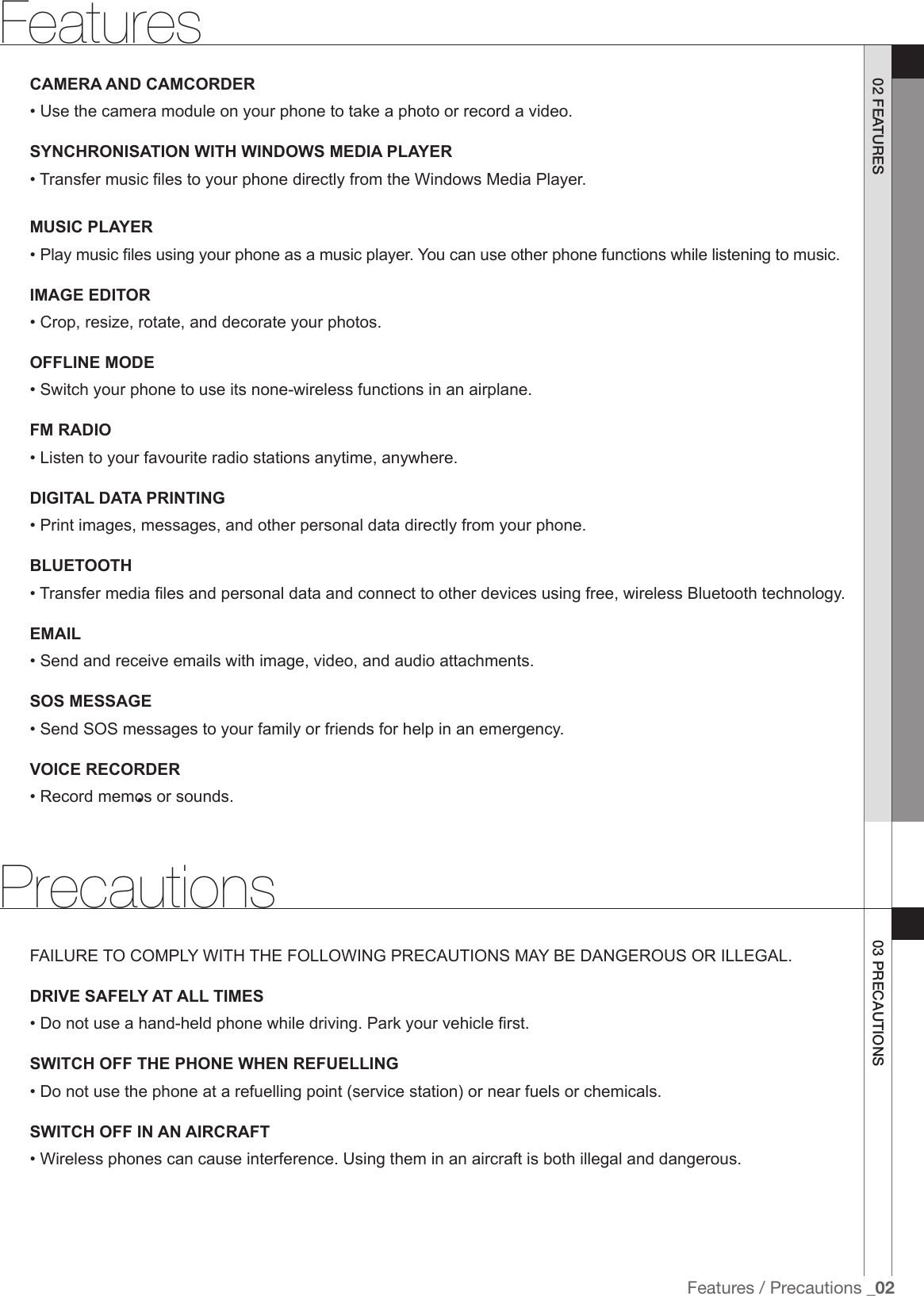 Page 3 of 7 - Samsung Samsung-Sgh-G600-Users-Manual-  Samsung-sgh-g600-users-manual