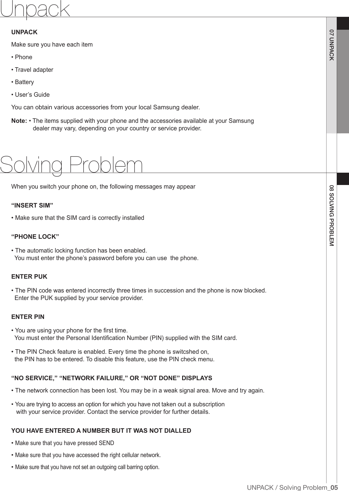 Page 6 of 7 - Samsung Samsung-Sgh-G600-Users-Manual-  Samsung-sgh-g600-users-manual