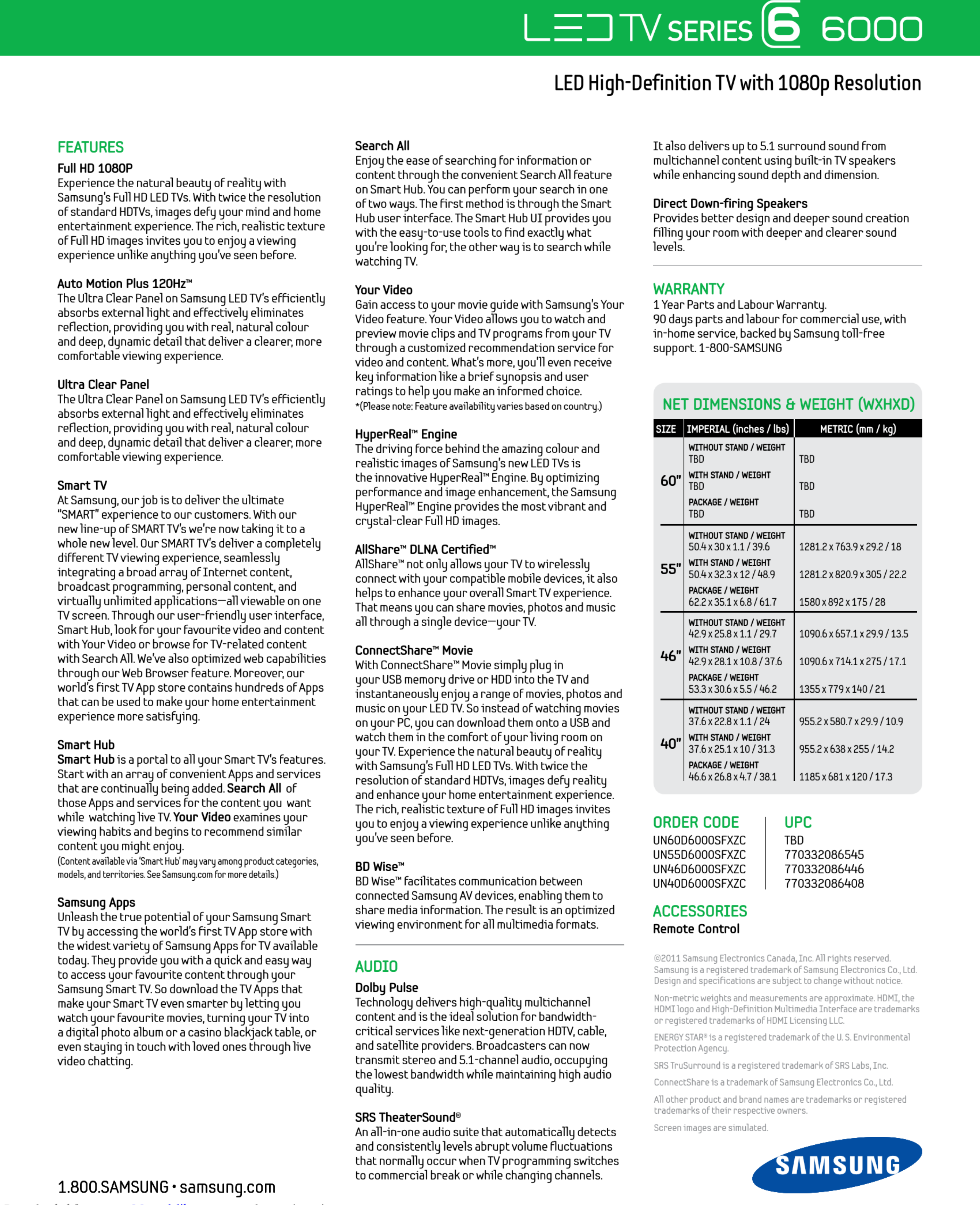 Page 2 of 2 - Samsung Samsung-Smart-Tv-6000-User-Manual-1002671 User Manual
