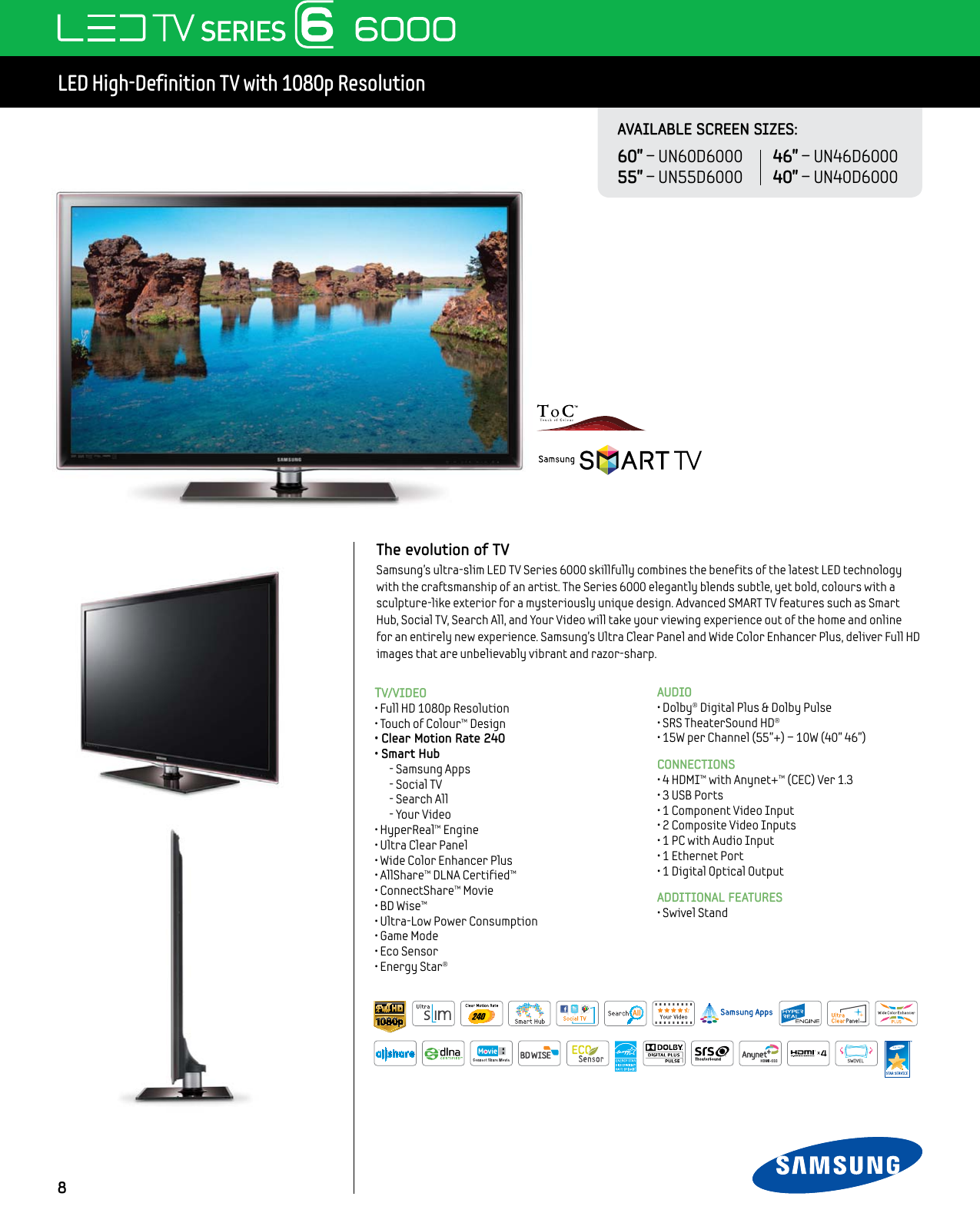 Page 1 of 2 - Samsung Samsung-Smart-Tv-Un40D6000-Users-Manual-  Samsung-smart-tv-un40d6000-users-manual